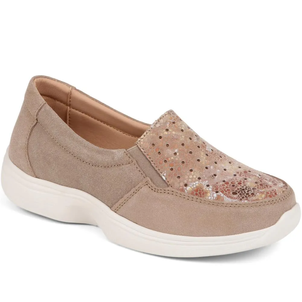 Corette Extra WIde Leather Slip-On Shoes - CORETTE / 324 048