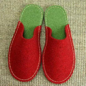 Festive Slipper in Wool Felt