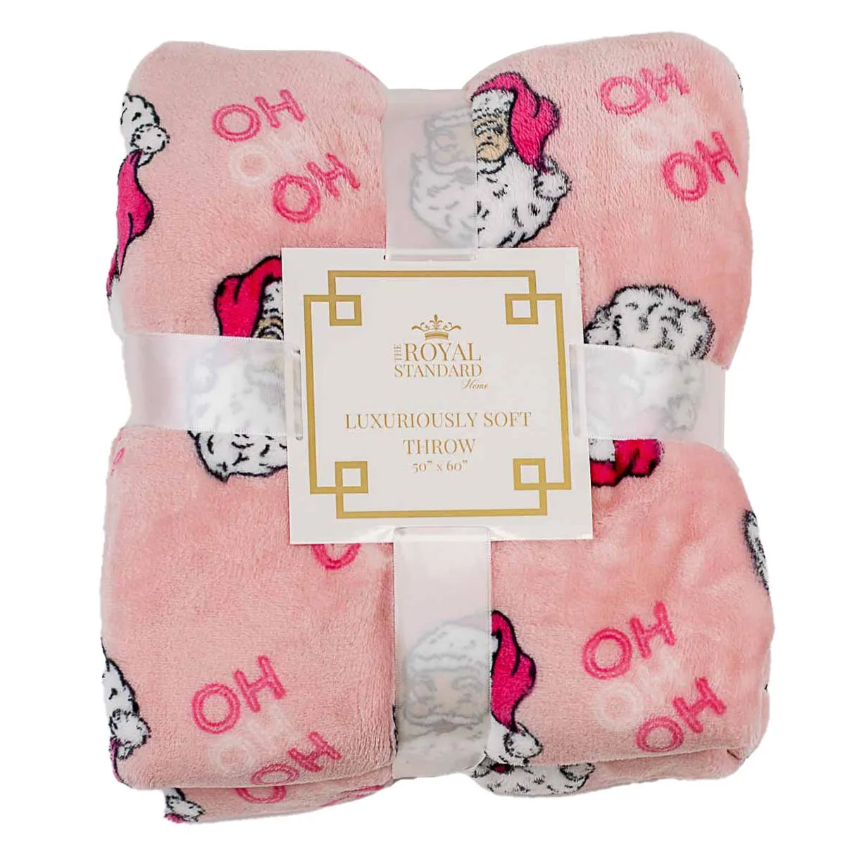 HoHoHo Santa Throw-Pink