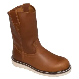 Men's 8" Side Zipper Composite Toe Pull On Wellington Boot - 9901