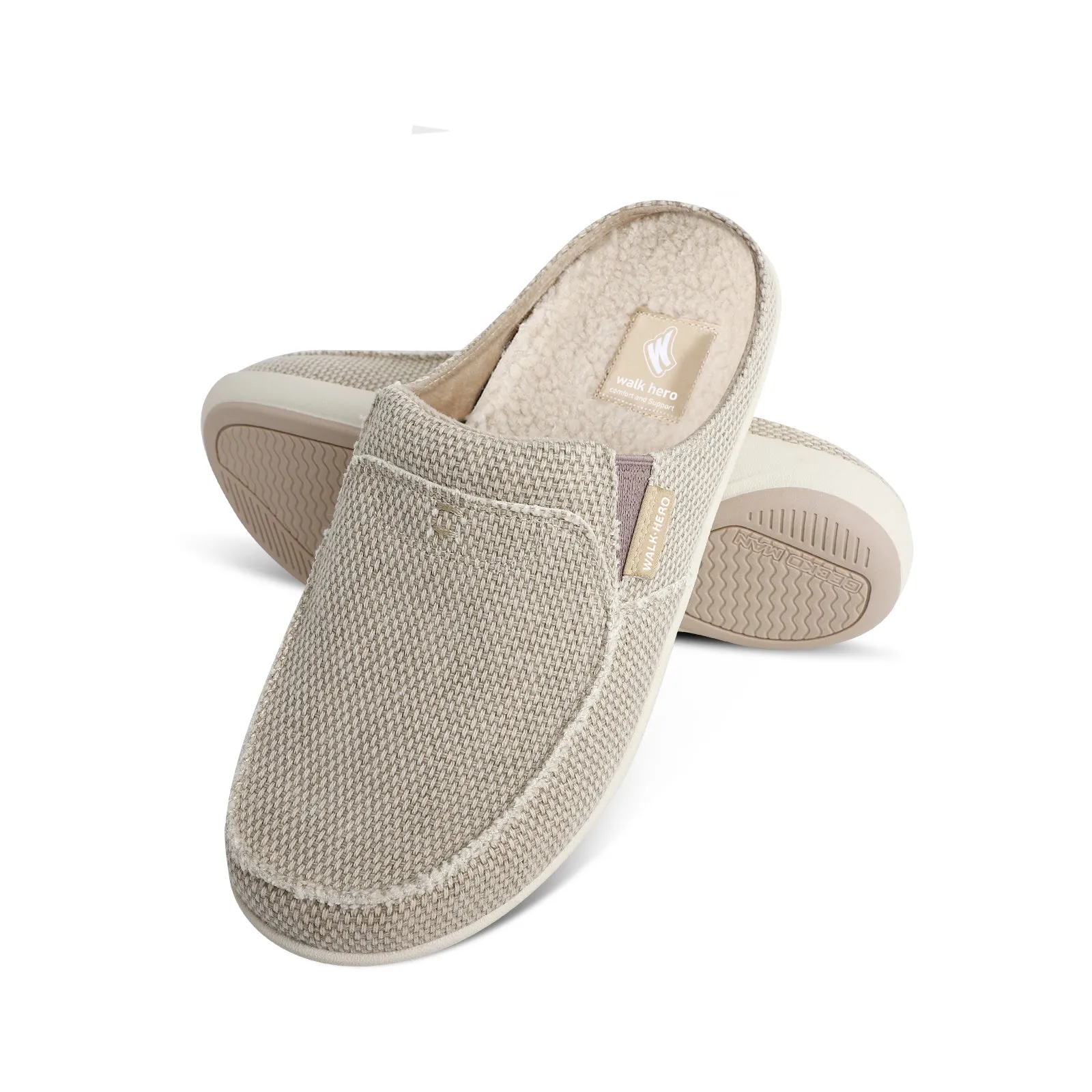Men's Canvas Arch Support Slippers