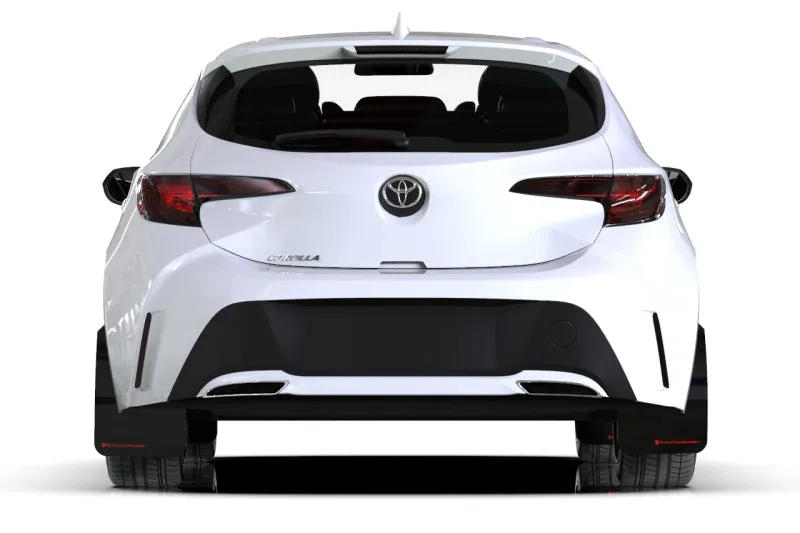 Rally Armor 2019  Toyota Corolla Hatchback White UR Mud Flap Black Logo