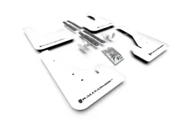 Rally Armor 2019  Toyota Corolla Hatchback White UR Mud Flap Black Logo