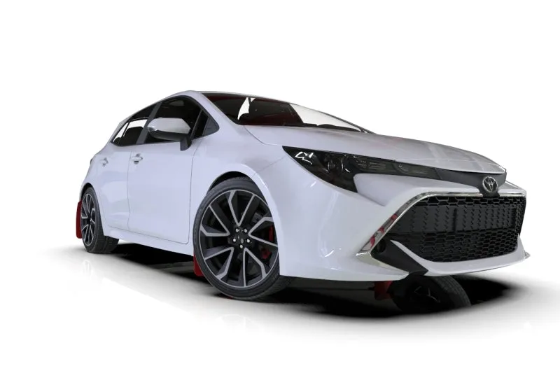 Rally Armor 2019  Toyota Corolla Hatchback White UR Mud Flap Black Logo
