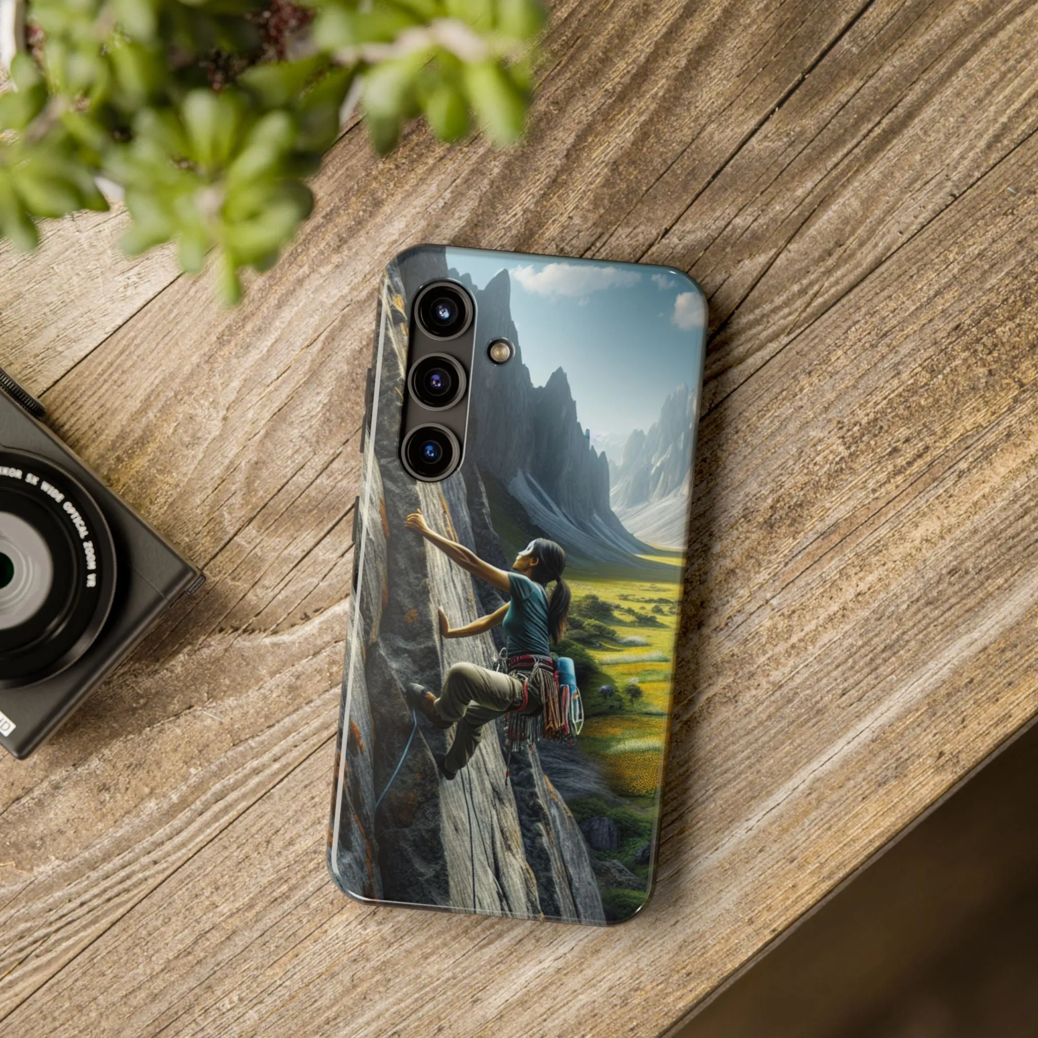 Rock Climbing Elation!  Tough Phone Cases