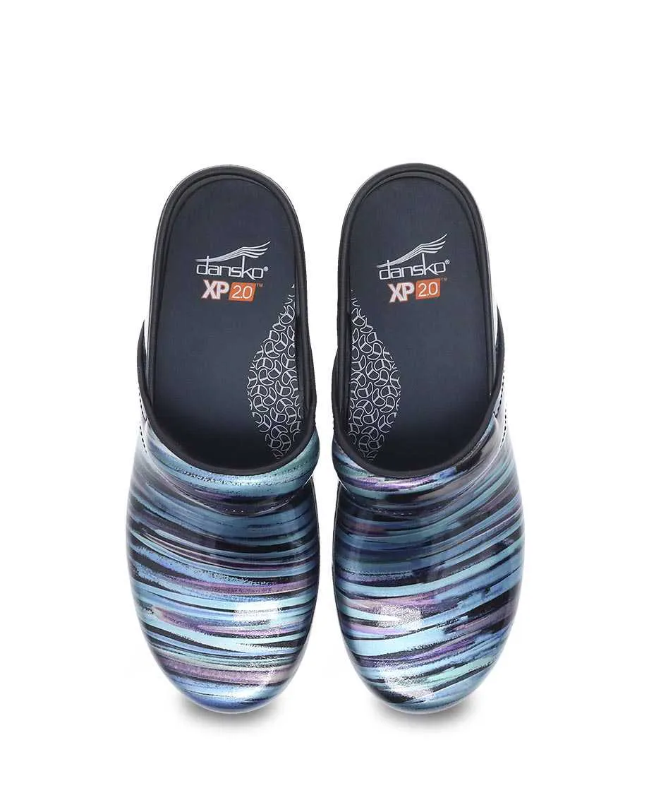 Women's Dansko XP 2.0 Color: Teal Striped Patent